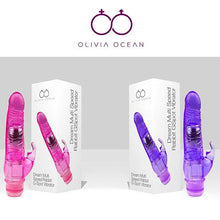 Load image into Gallery viewer, Rampant Rabbit Jelly Vibrator Sex Toy Multiple Speed Functions Soft 8 inch