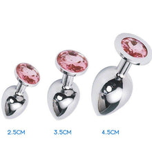Load image into Gallery viewer, Luxury Diamond Butt Plugs Set of 3 small, medium, large
