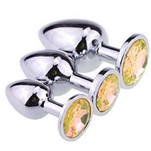 Load image into Gallery viewer, Luxury Diamond Butt Plugs Set of 3 small, medium, large