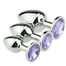 Load image into Gallery viewer, Luxury Diamond Butt Plugs Set of 3 small, medium, large