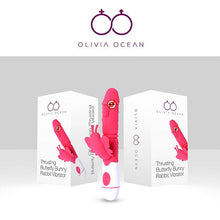 Load image into Gallery viewer, Vibrating Rampant Rabbit Pink Onyx Dildo 7 inch Rampant Sex Butterfly