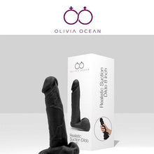 Load image into Gallery viewer, Real Feel 8 Inch Dildo Wonder Suction Cup Dong/Dildo Sex Toy Black