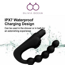 Load image into Gallery viewer, Vibrating Male Prostate Massager Beads Anal Butt Plug Dildo Vibrator Sex Toy free lub