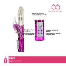 Load image into Gallery viewer, Vibrating Powerful 36 Speed Rampant Rabbit Thrusting Vibrator Dildo Sex Toy FREE