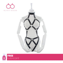 Load image into Gallery viewer, Sexy Leather Body Harness Restraint Fetish Costume Bondage unisex