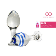 Load image into Gallery viewer, Crystal Glass Butt Plug