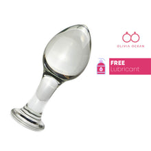 Load image into Gallery viewer, Crystal Glass Butt Plug