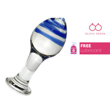 Load image into Gallery viewer, Crystal Glass Butt Plug
