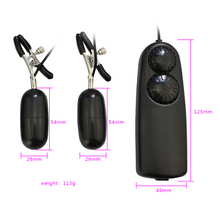 Load image into Gallery viewer, Vibrating Mult Speed Nipple clamps Bondage Sex toy for Him&Her