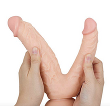 Load image into Gallery viewer, Double Headed Realistic Dildo 7/6.5 Inch Vaginal & Anal Play