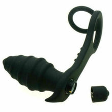 Load image into Gallery viewer, Prostate Massager Cock Ring Butt Plug Anal Black Adult For Men Gay Sex Toy