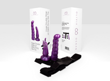 Load image into Gallery viewer, Strap on Dildo Double Ended Sex Toy with Harness Lesbian Free Travel Bag