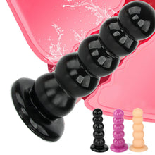 Load image into Gallery viewer, Large Butt Plug Dildo Huge Unisex Anal Dildo Sex Toy Suction Cup Ribbed G-Spot