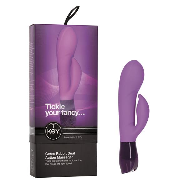 Key by Jopen Ceres Rabbit Dual Motor Massager - Lavender