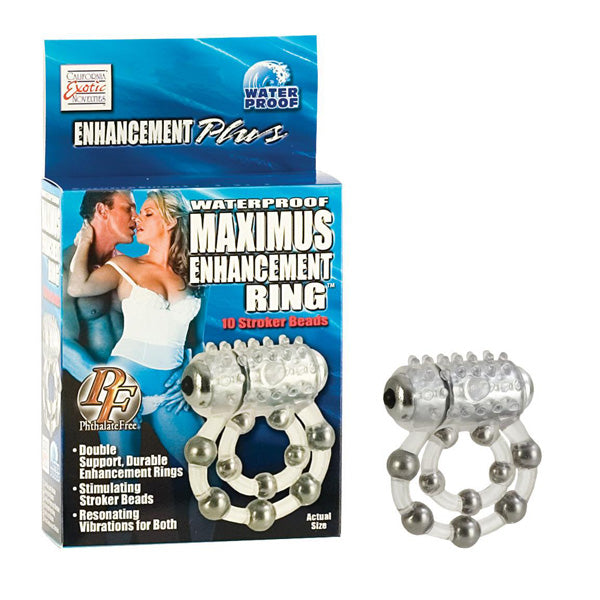 Waterproof Maximus Enhancement Ring - 10 Stroker Beads
