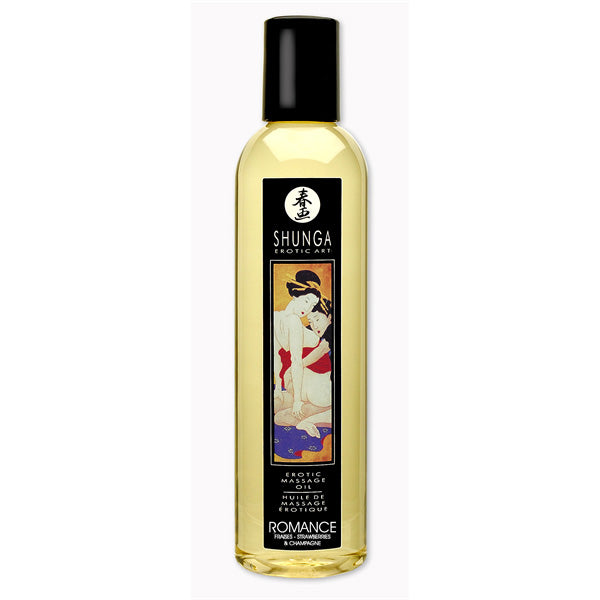 Shunga Massage Oil Romance (Strawberry Wine)