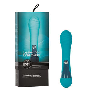 Key by Jopen Virgo Body Wand Massager - Robin Egg Blue