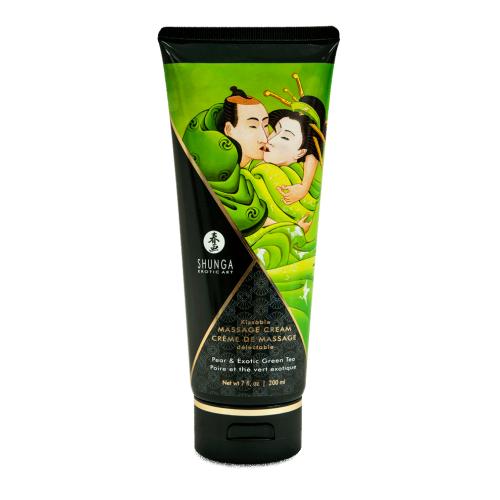 Shunga Kissable Massage Creams 200ml/7fl.oz - Pear & Exotic Green Tea