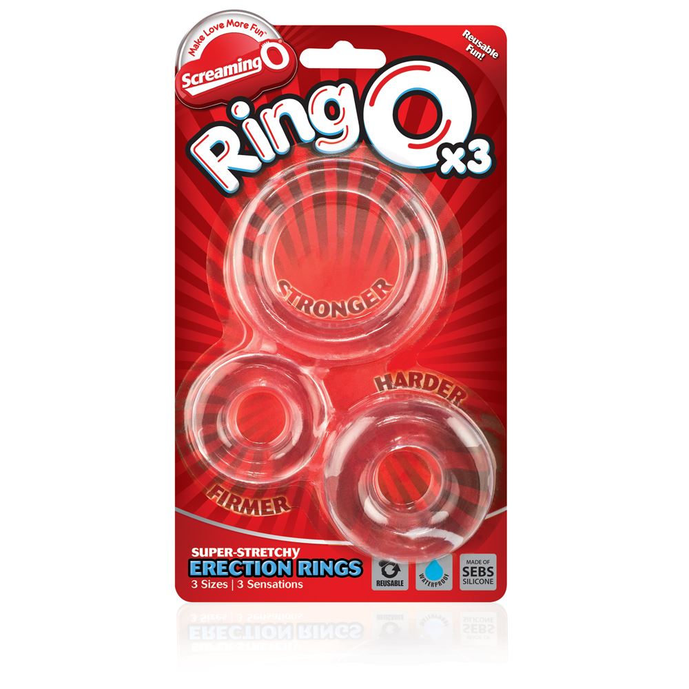 Screaming O RingO's x3 (Clear)