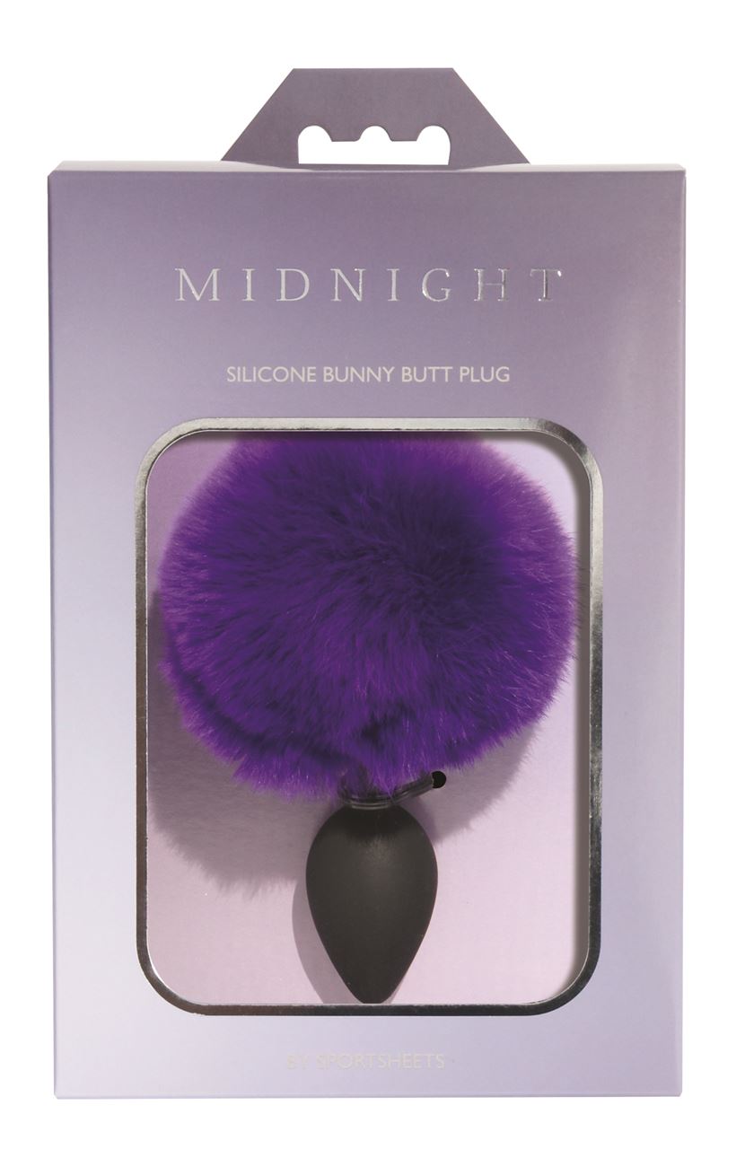 Midnight Silicone Bunny Butt Plug