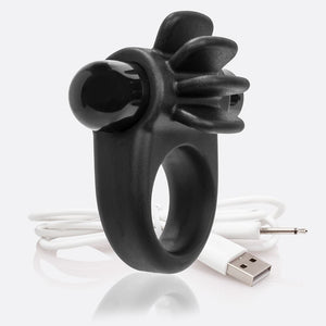 Screaming O Charged Skooch Rechargeable Vibrating Ring - Black