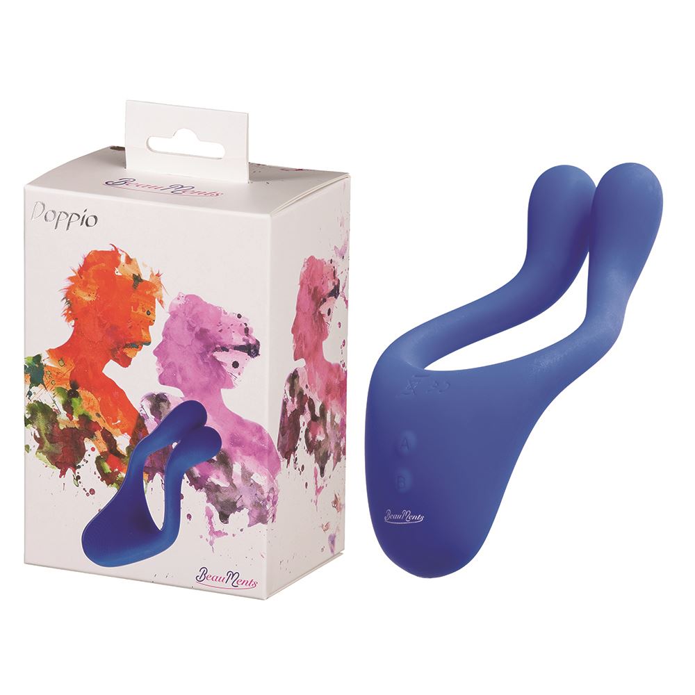 Doppio 1.0 Couples Vibrator - Blue *FOR UK SALE ONLY*