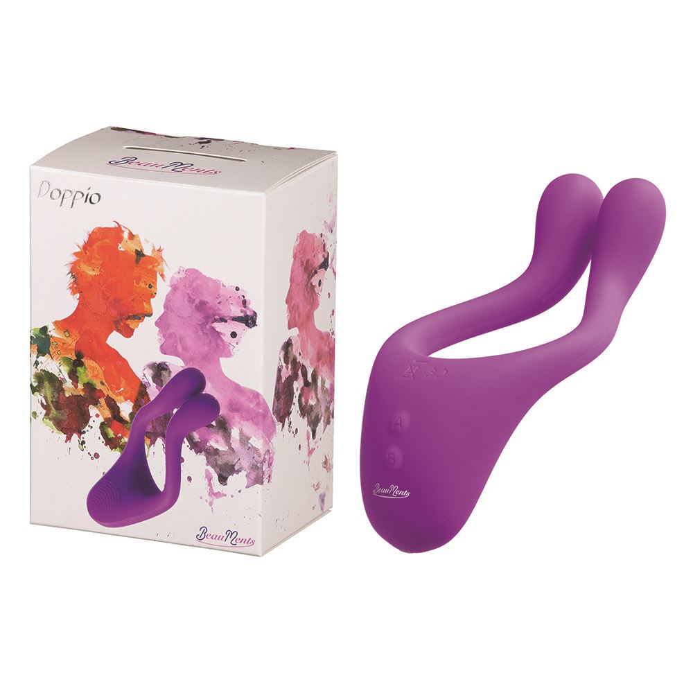 Doppio 1.0 Couples Vibrator - Purple *FOR UK SALE ONLY*