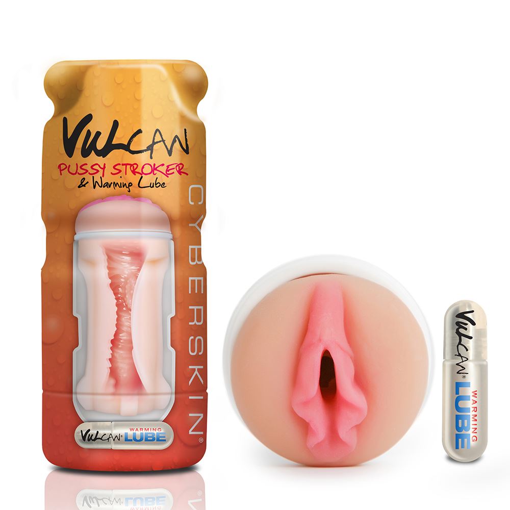 Cyber Skin - Vulcan Pussy Stroker w/Warming Lube - Cream