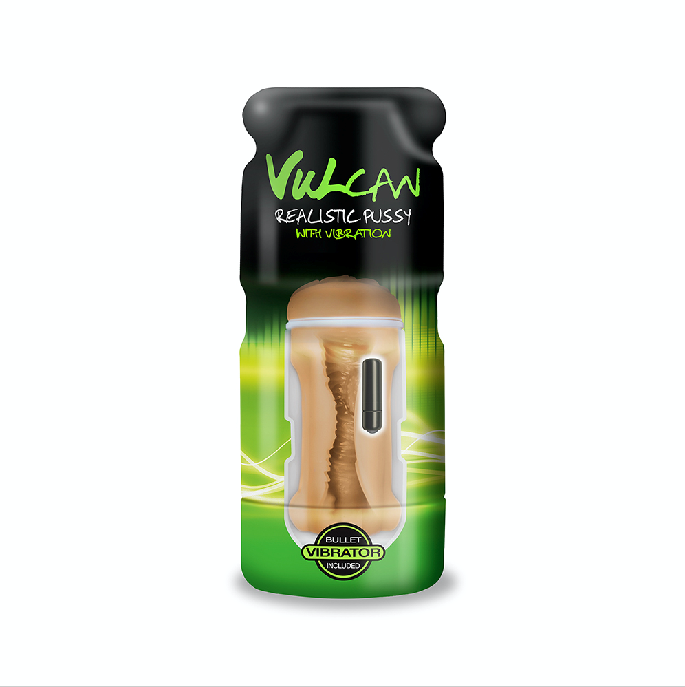 Cyber Skin - Vulcan Realistic Pussy w/Vibration - Mocha
