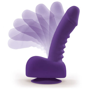 Uprize Remote Control Rising 6 Inch Vibrating Realistic Dildo Purple