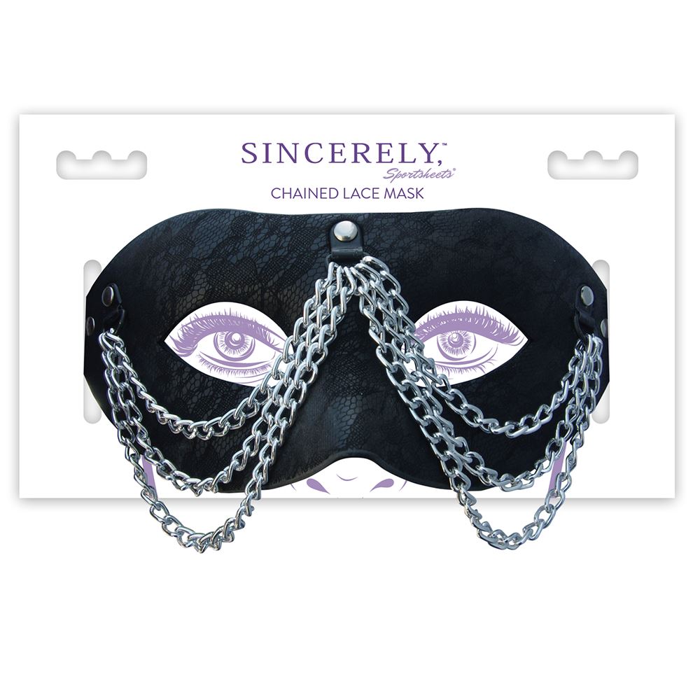 Sincerely Chained Lace Mask