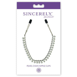 Sincerely Pearl Chain Nipple Clips