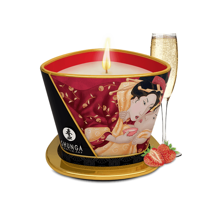 Shunga Massage Candle Sparkling Strawberry Wine