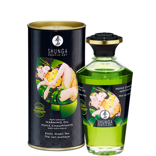 Shunga Warming Aphro Oil Organica - Exotic Green Tea
