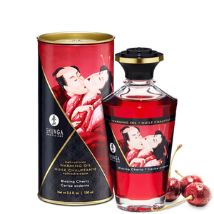 Shunga Warming Aphro Oil - Blazing Cherry