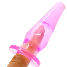 Load image into Gallery viewer, Mini Butt Plug - Finger Hole - Small Beginners Slim Anal Dildo Adult Sex Toy
