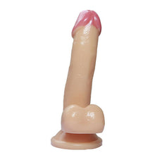 Load image into Gallery viewer, 5’ Suction Cup Dildo with slight Bend
