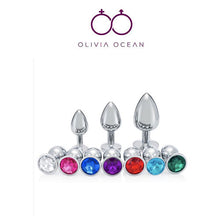 Load image into Gallery viewer, Luxury Diamond Butt Plugs Set of 3 small, medium, large
