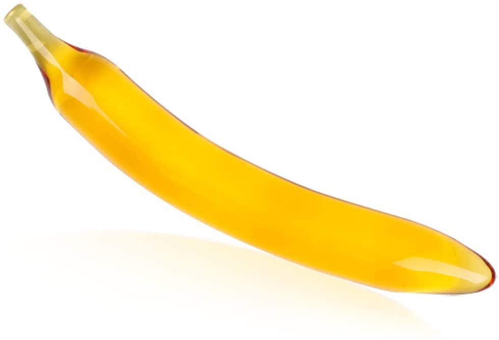 Crystal Glass Banana Dildo