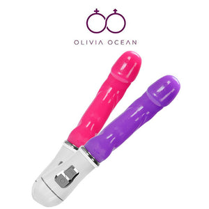Vibrator Dildo Clear Jelly G Spot Rampant Rabbit Sex Toy Multi Speed 7 inch