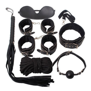 7 Piece Bondage Kit (Black)