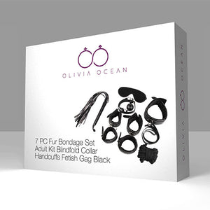 7 Piece Bondage Kit (Black)