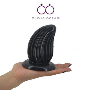 Huge Butt Plug Large Unisex Anal Dildo Sex Toy XXL Ribbed Anal FREE LUBRICANT