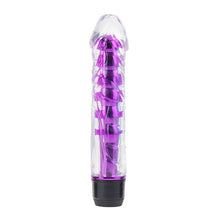 Load image into Gallery viewer, Vibrating Jelly Multi-Speed Vibrator-Dildo Sex Toy 5 inch FREE BATTERIES
