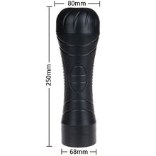 Load image into Gallery viewer, Vibrating Male Masturbator Flesh Cup Sex Toys for Men PLUS free lube AND flesh Shower attachment
