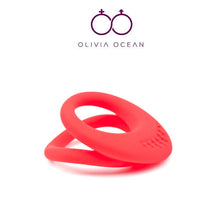 Load image into Gallery viewer, Dual Cock &amp; Ball Penis Ring Male Adult Sex Toy Silicone Stay Hard Ring

