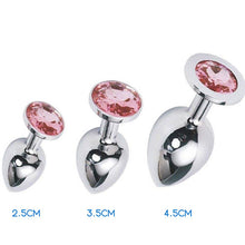 Load image into Gallery viewer, Luxury Diamond Butt Plugs Set of 3 small, medium, large
