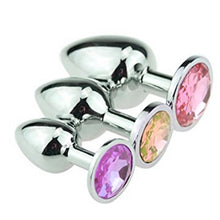 Load image into Gallery viewer, Luxury Diamond Butt Plugs Set of 3 small, medium, large

