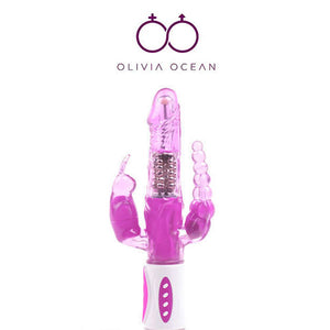 Vibrating Rampant Rabbit Triple Vibrator Multi Speed Dildo