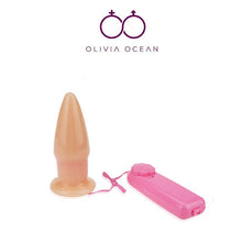 Load image into Gallery viewer, Vibrating Anal Butt Plug Silicone Dildo Vibrator Sex Toy FREE LUBE
